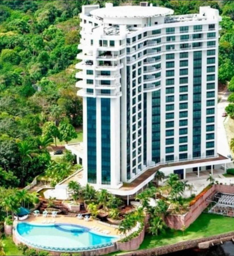 Tropical Executive Flat Vista Incrível para a Orla Manaos Exterior foto