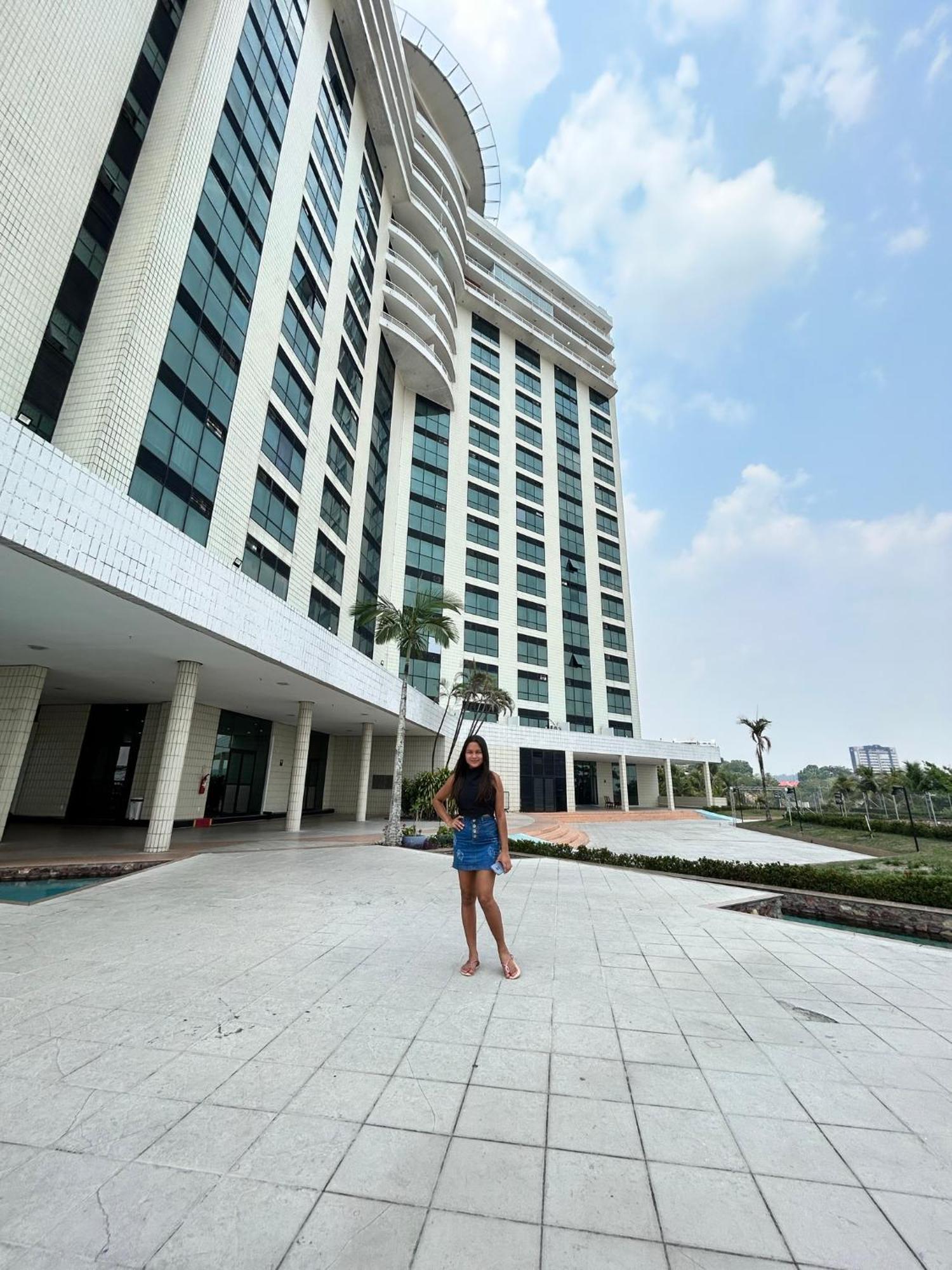 Tropical Executive Flat Vista Incrível para a Orla Manaos Exterior foto