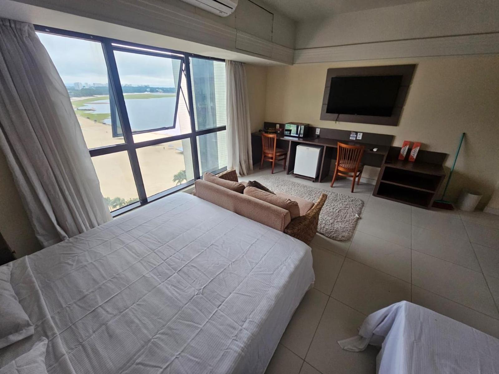 Tropical Executive Flat Vista Incrível para a Orla Manaos Exterior foto
