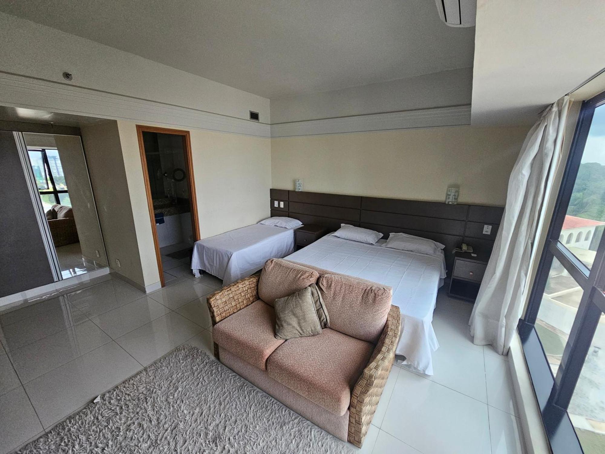 Tropical Executive Flat Vista Incrível para a Orla Manaos Exterior foto